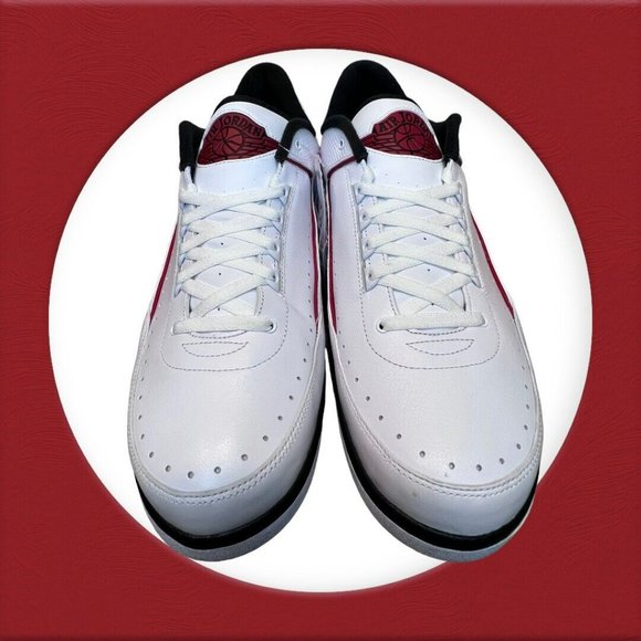 New Nike Air Jordan 2 Retro Low Chicago 2016 Sz 18 Red White Black OG 832819-101 - Picture 4 of 15